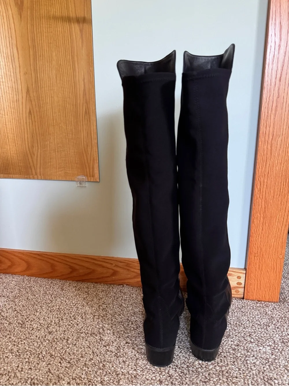 Stuart Weitzman Black Reserve Over-The-Knee Boots